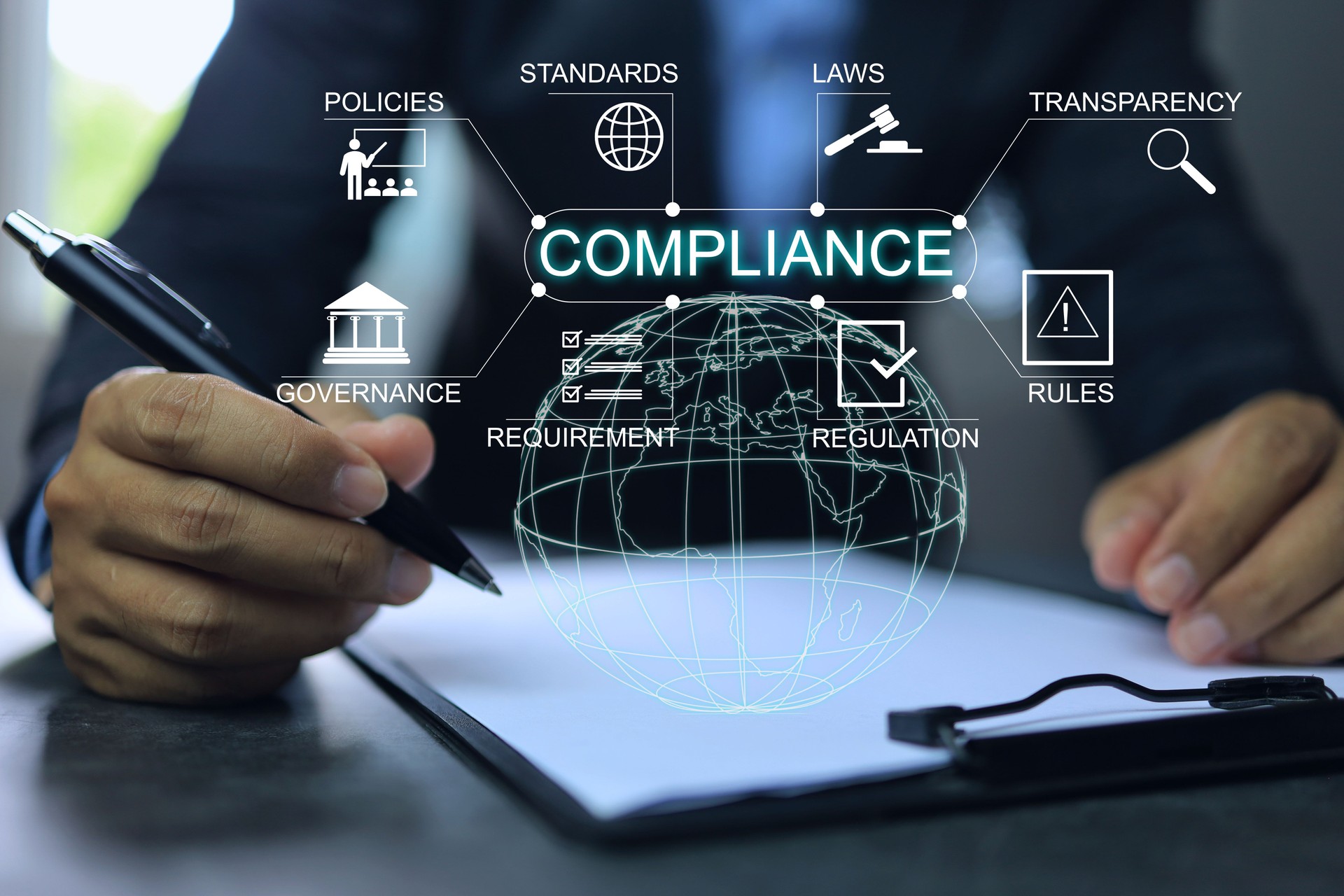Compliance global infographic